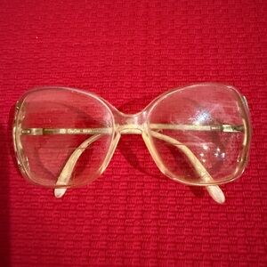 Vintage BerDel Sferoflex Oversized Clear Glasses